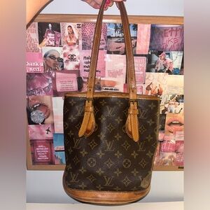 Authentic Vintage Louis Vuitton Shoulder Bucket Bag